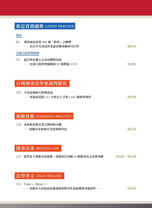 目錄頁