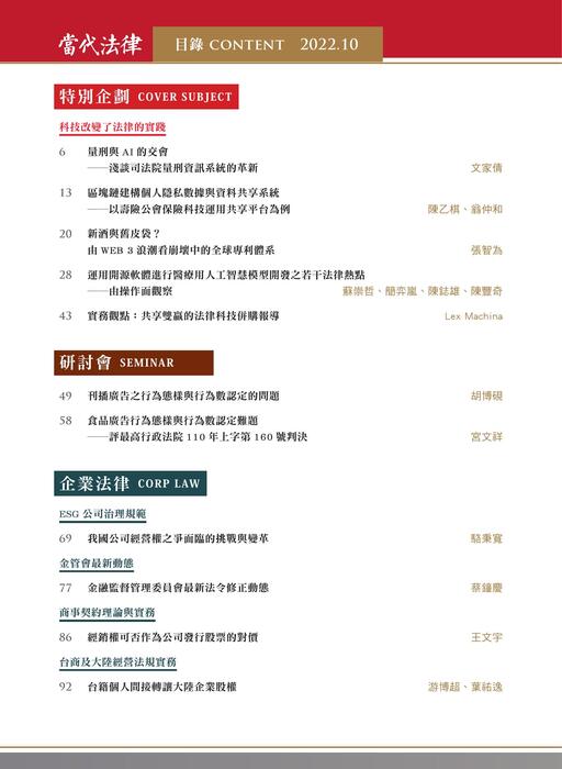 目錄頁 目錄頁