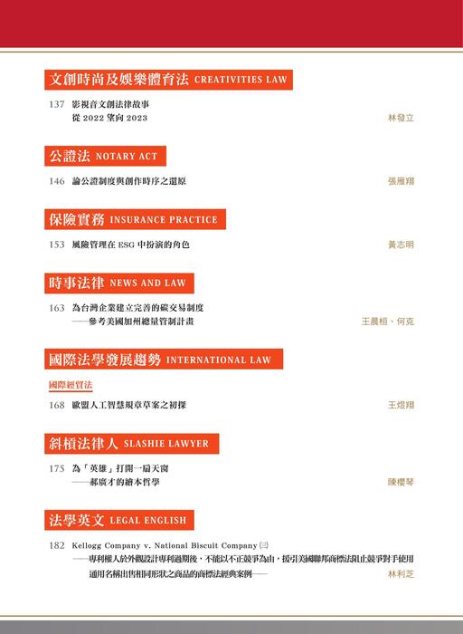 目錄頁 目錄頁